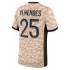 Officiële Voetbalshirt Paris Saint-Germain Nuno Mendes 25 Vierde Jordan 2023-24 - Heren